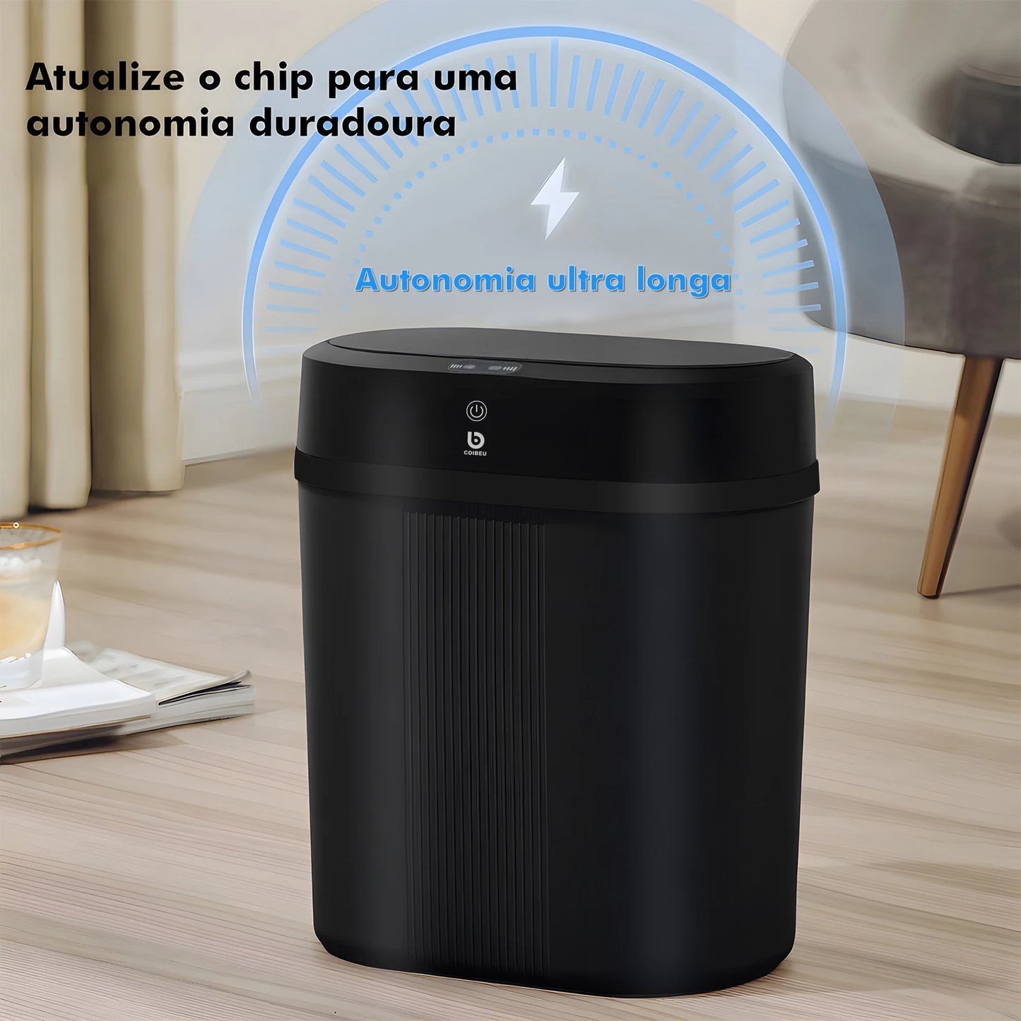 Lixeira Inteligente com Sensor Automático para Banheiro