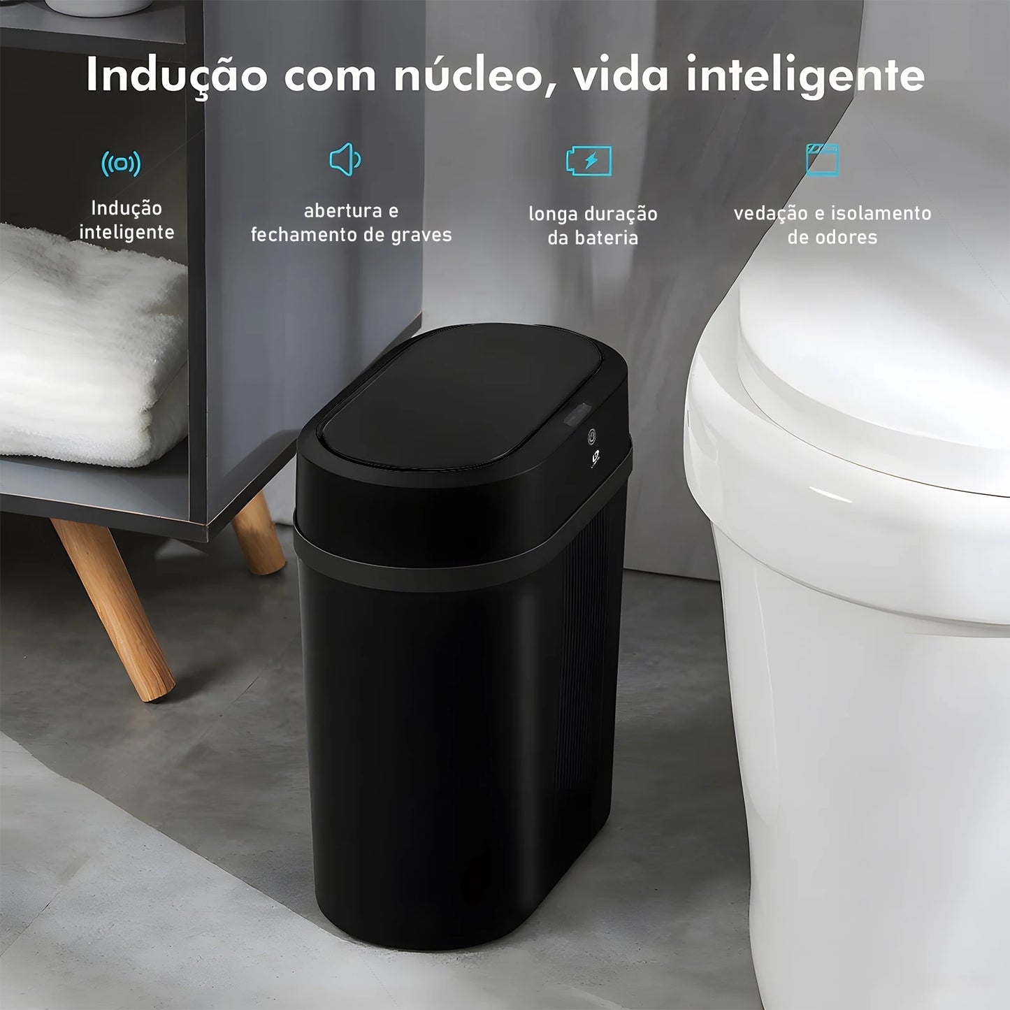 Lixeira Inteligente com Sensor Automático para Banheiro
