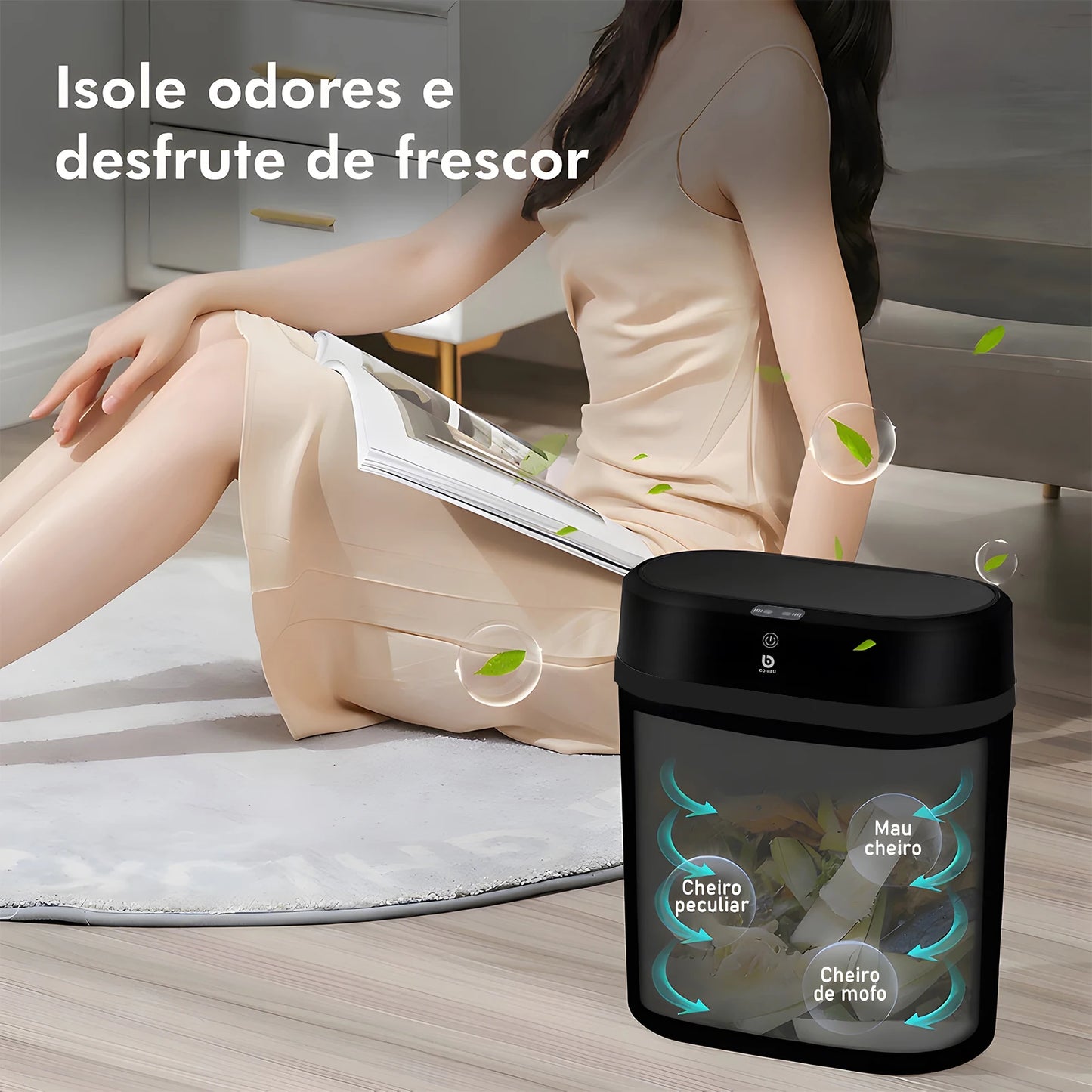 Lixeira Inteligente com Sensor Automático para Banheiro