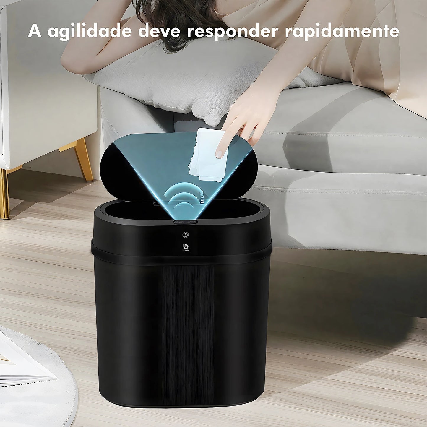 Lixeira Inteligente com Sensor Automático para Banheiro