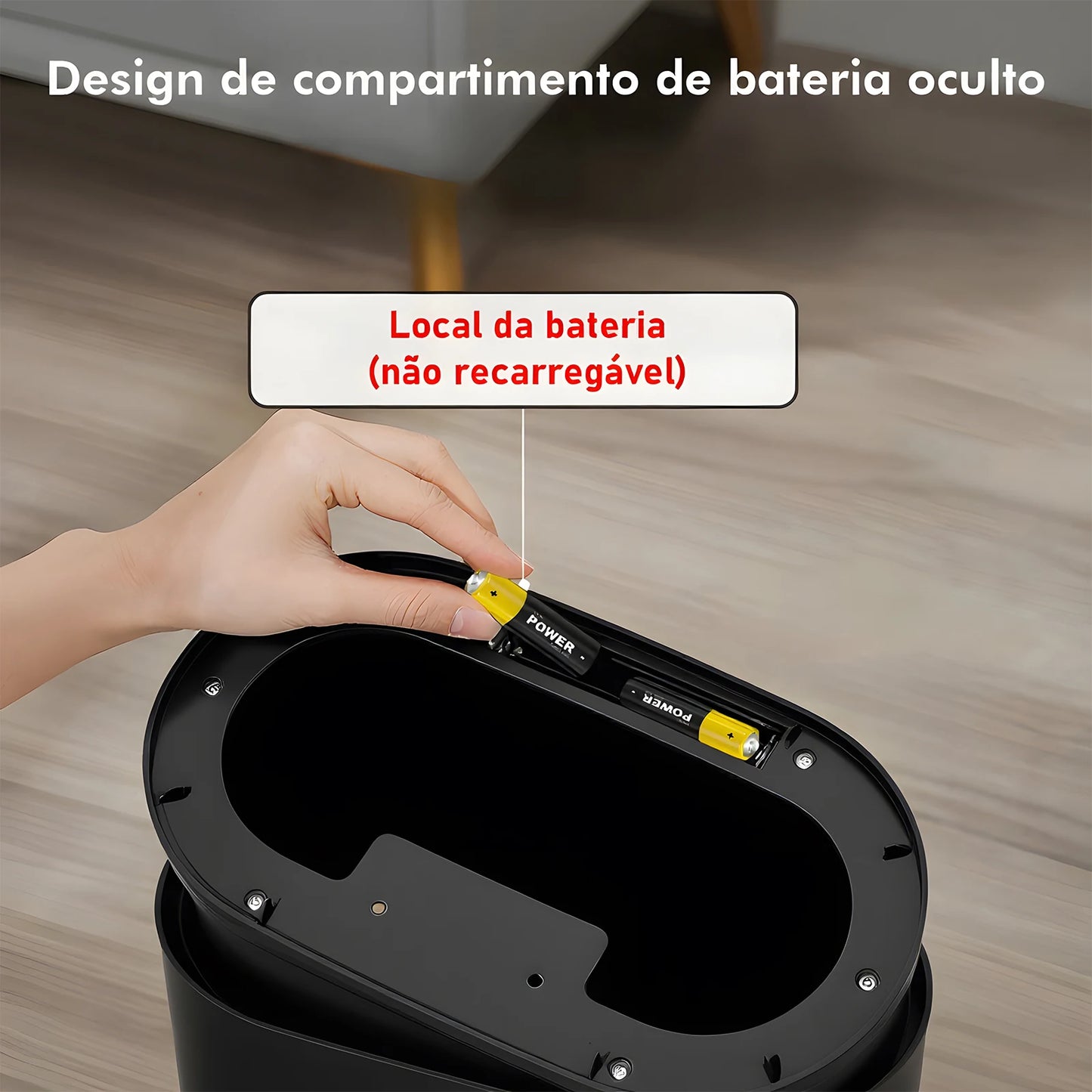 Lixeira Inteligente com Sensor Automático para Banheiro