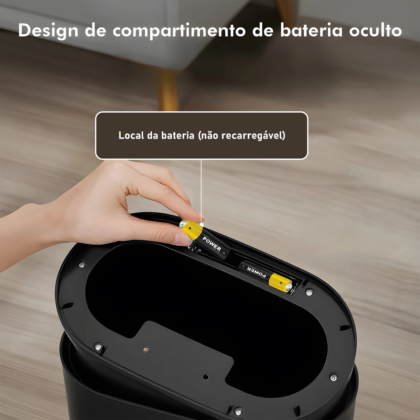 Lixeira Inteligente com Sensor Automático para Banheiro